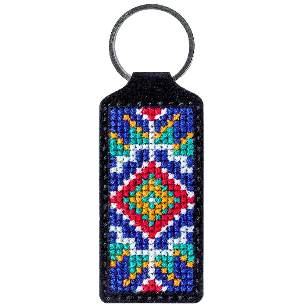 Key Chain Needlecraft Kit - Cross Stitch Kits on Leather Wonderland Crafts Key-Chain Kit - HobbyJobby