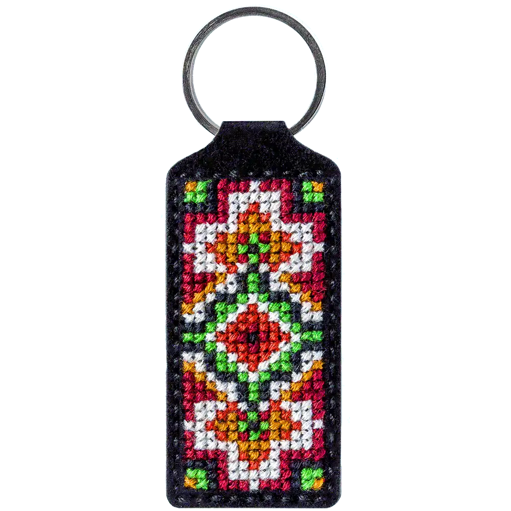 Key Chain Needlecraft Kit - Cross Stitch Kits on Leather Wonderland Crafts Key-Chain Kit - HobbyJobby