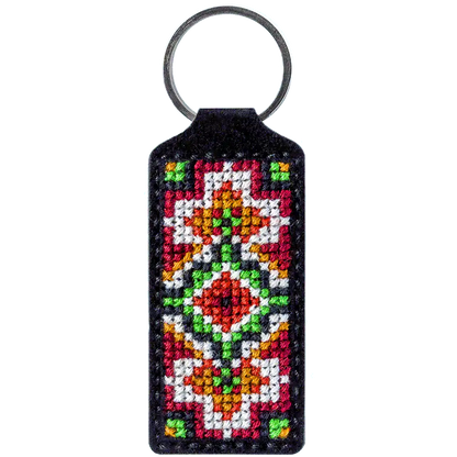 Key Chain Needlecraft Kit - Cross Stitch Kits on Leather Wonderland Crafts Key-Chain Kit - HobbyJobby