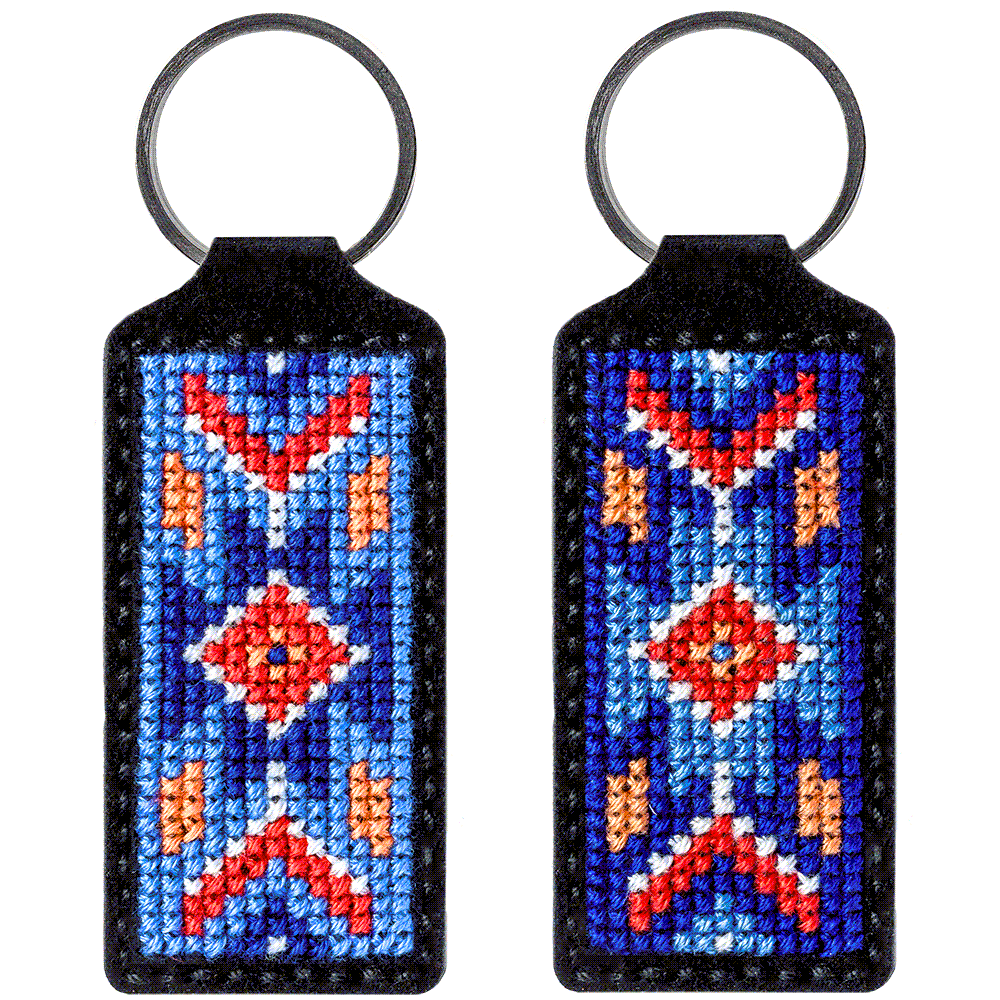 Key Chain Needlecraft Kit - Cross Stitch Kits on Leather Wonderland Crafts Key-Chain Kit - HobbyJobby