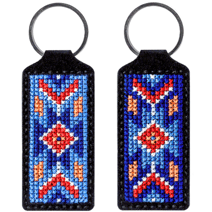 Key Chain Needlecraft Kit - Cross Stitch Kits on Leather Wonderland Crafts Key-Chain Kit - HobbyJobby
