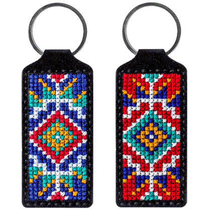 Key Chain Needlecraft Kit - Cross Stitch Kits on Leather Wonderland Crafts Key-Chain Kit - HobbyJobby