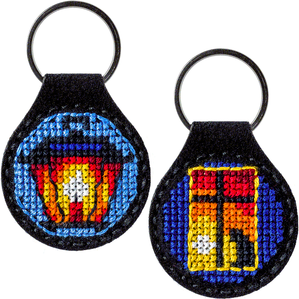 Key Chain Needlecraft Kit - Cross Stitch Kits on Leather Wonderland Crafts Key-Chain Kit - HobbyJobby