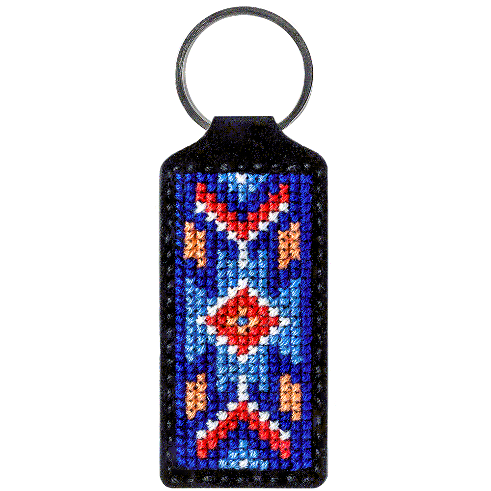 Key Chain Needlecraft Kit - Cross Stitch Kits on Leather Wonderland Crafts Key-Chain Kit - HobbyJobby