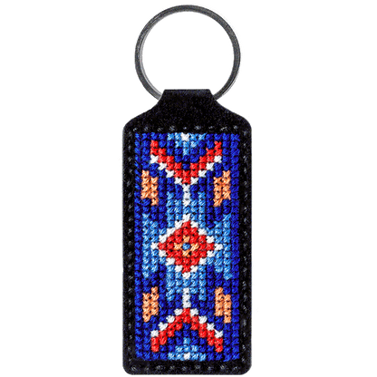 Key Chain Needlecraft Kit - Cross Stitch Kits on Leather Wonderland Crafts Key-Chain Kit - HobbyJobby