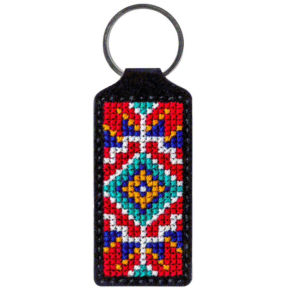 Key Chain Needlecraft Kit - Cross Stitch Kits on Leather Wonderland Crafts Key-Chain Kit - HobbyJobby