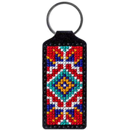 Key Chain Needlecraft Kit - Cross Stitch Kits on Leather Wonderland Crafts Key-Chain Kit - HobbyJobby