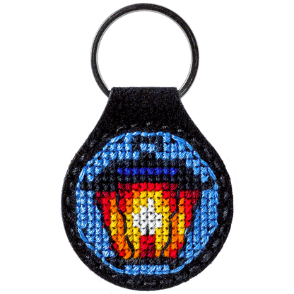 Key Chain Needlecraft Kit - Cross Stitch Kits on Leather Wonderland Crafts Key-Chain Kit - HobbyJobby