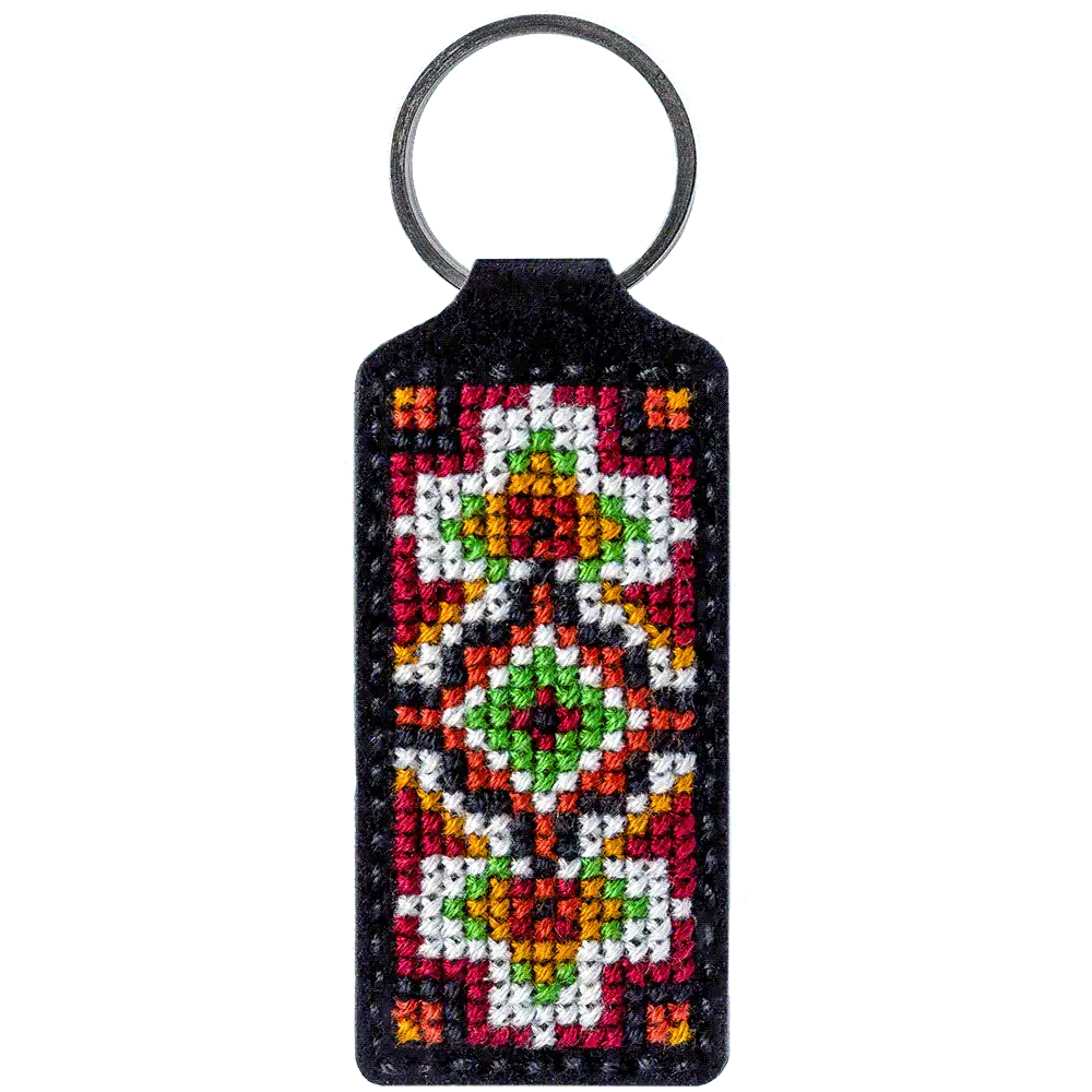 Key Chain Needlecraft Kit - Cross Stitch Kits on Leather Wonderland Crafts Key-Chain Kit - HobbyJobby