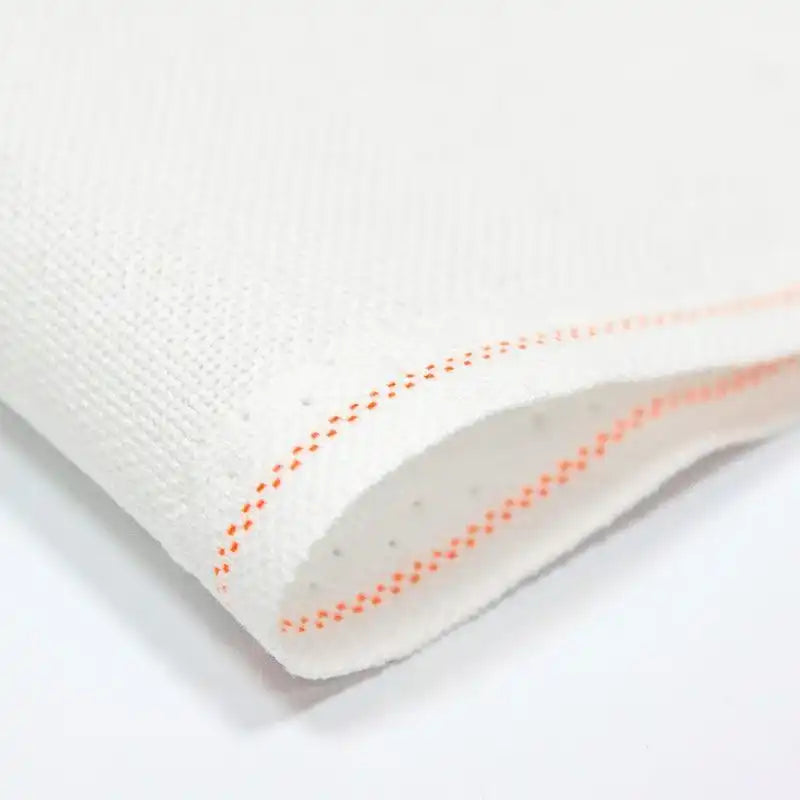 Lugana 25 Count Zweigart Fabric Color 100 Snow White Fabric - HobbyJobby