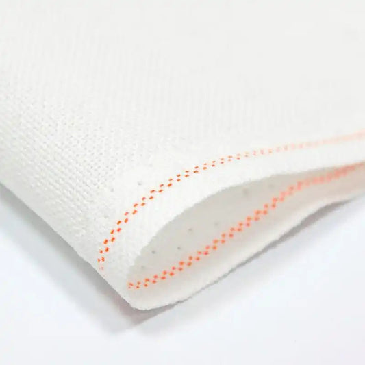 Lugana 25 Count Zweigart Fabric Color 100 Snow White Fabric - HobbyJobby