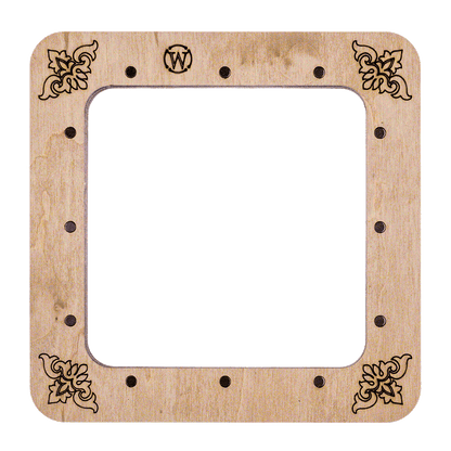 Magnetic Embroidery Hoop - Wooden Cross Stitch Hoop (10x10cm) Wonderland Crafts Hoops - HobbyJobby