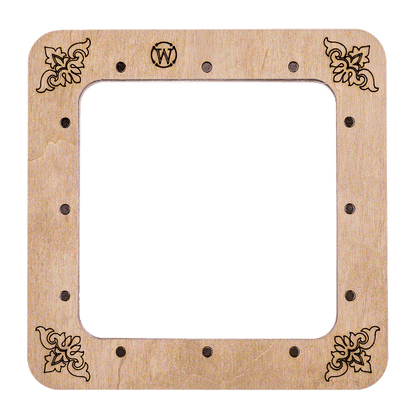 Magnetic Embroidery Hoop - Wooden Cross Stitch Hoop (10x10cm) Wonderland Crafts Hoops - HobbyJobby