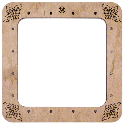 Magnetic Embroidery Hoop - Wooden Cross Stitch Hoop (14 x 14cm) Wonderland Crafts Hoops - HobbyJobby