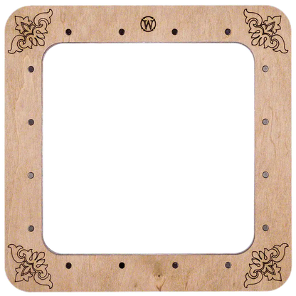 Magnetic Embroidery Hoop - Wooden Cross Stitch Hoop (14x14cm) Wonderland Crafts Hoops - HobbyJobby