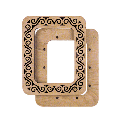 Magnetic Embroidery Hoop - Wooden Cross Stitch Hoop (6.5 x 9cm) Wonderland Crafts Hoops - HobbyJobby