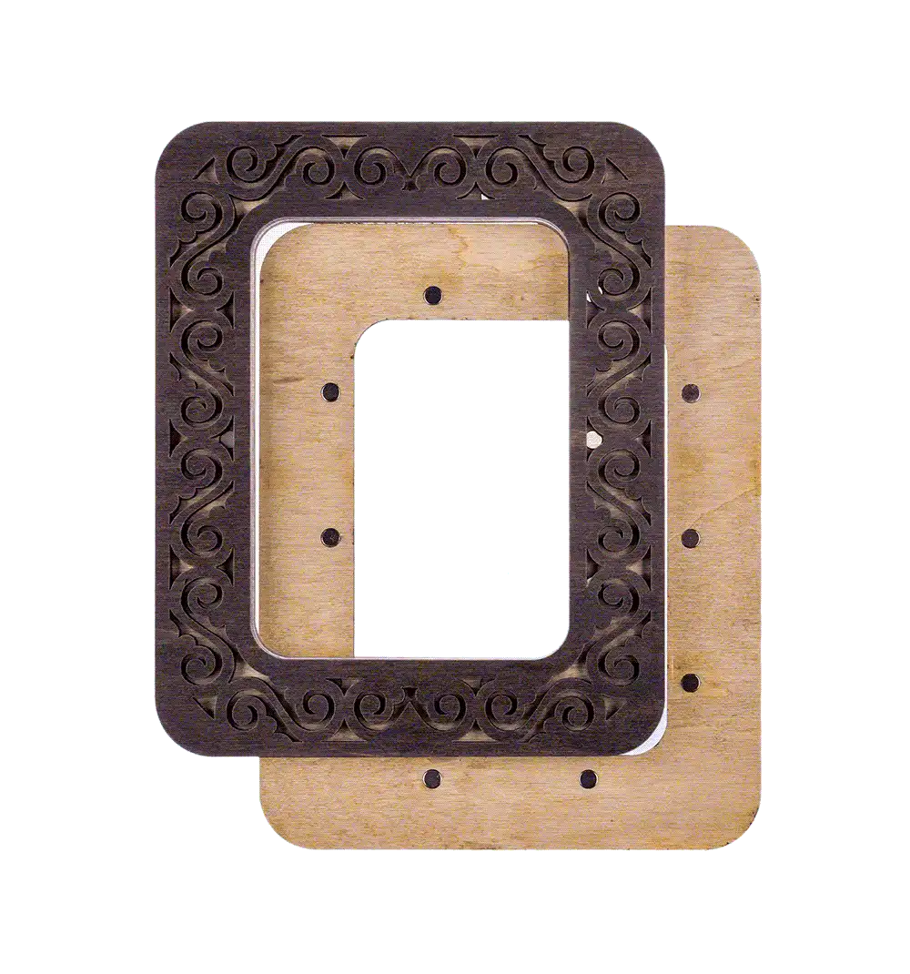 Magnetic Embroidery Hoop - Wooden Cross Stitch Hoop (6.5x9cm) Wonderland Crafts Hoops - HobbyJobby