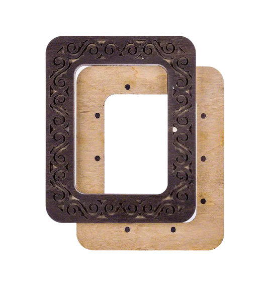 Magnetic Embroidery Hoop - Wooden Cross Stitch Hoop (6.5x9cm) Wonderland Crafts Hoops - HobbyJobby