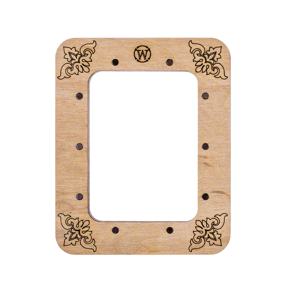 Magnetic Embroidery Hoop - Wooden Cross Stitch Hoop (6.5x9cm) Wonderland Crafts Hoops - HobbyJobby