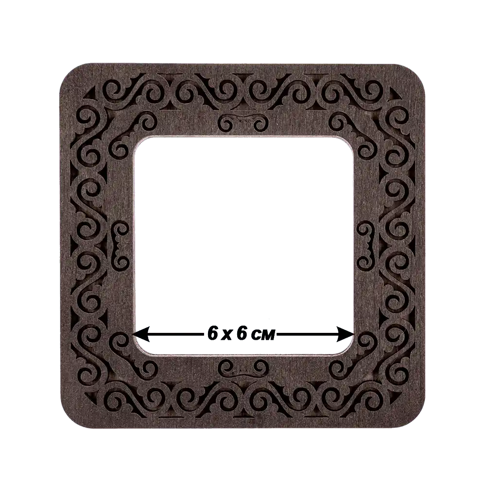 Magnetic Embroidery Hoop - Wooden Cross Stitch Hoop (6x6cm) Wonderland Crafts Hoops - HobbyJobby