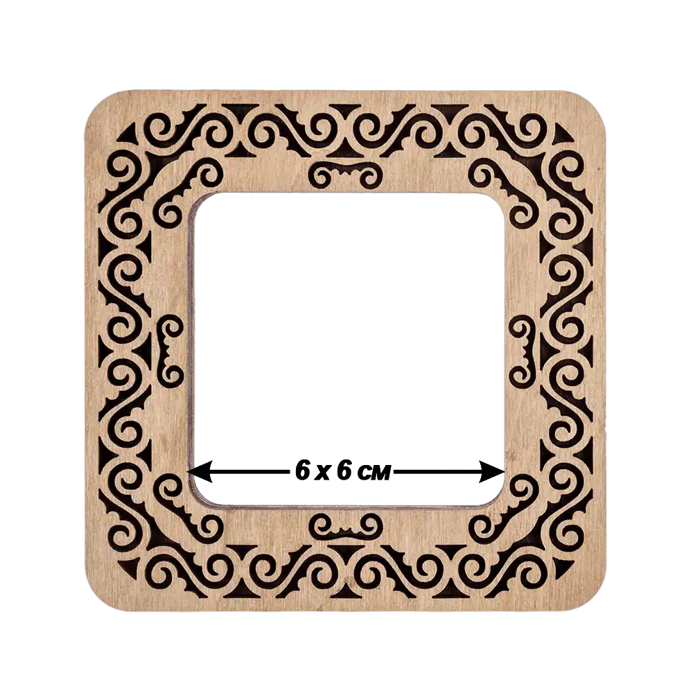 Magnetic Embroidery Hoop - Wooden Cross Stitch Hoop (6x6cm) Wonderland Crafts Hoops - HobbyJobby