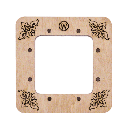 Magnetic Embroidery Hoop - Wooden Cross Stitch Hoop (6x6cm) Wonderland Crafts Hoops - HobbyJobby