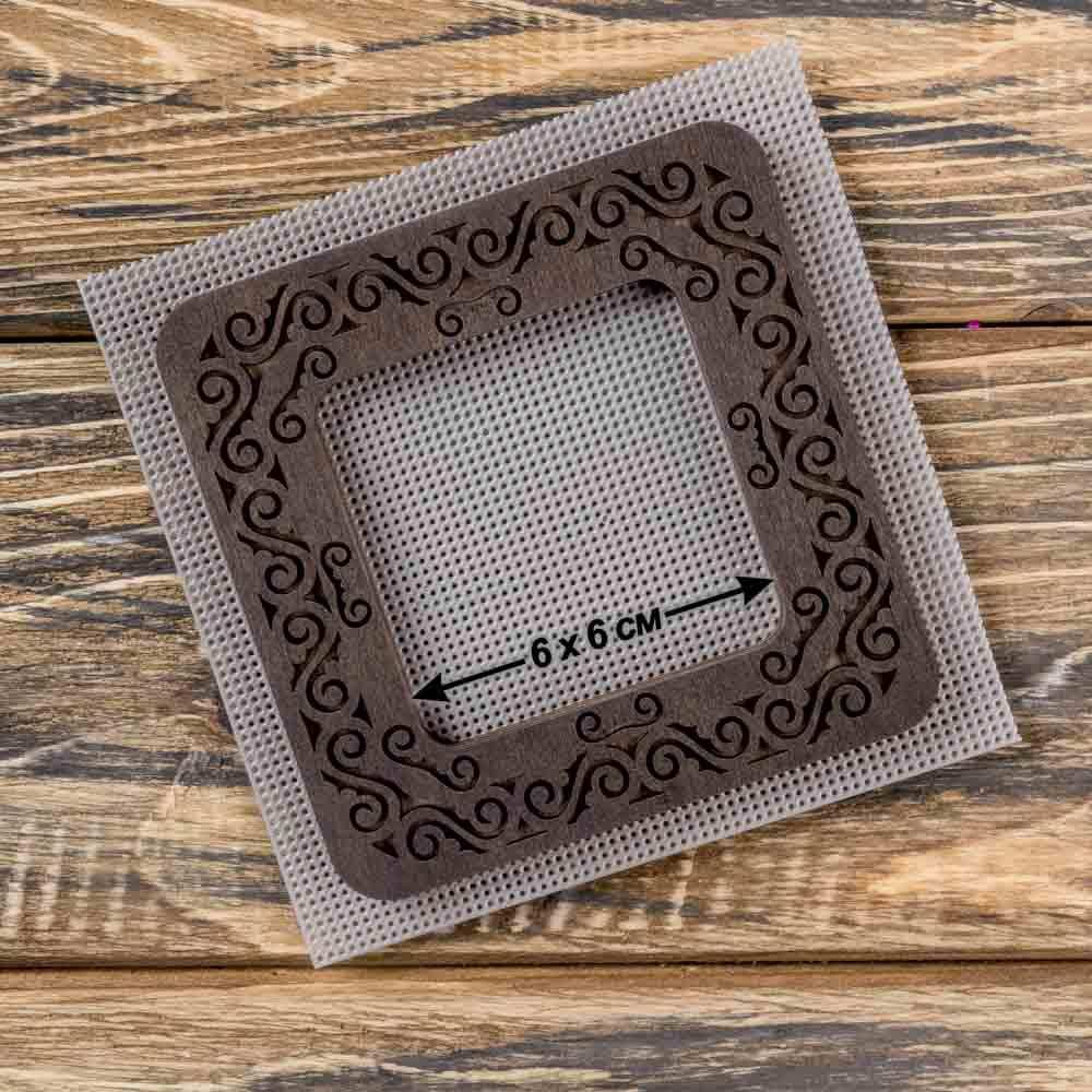 Magnetic Embroidery Hoop - Wooden Cross Stitch Hoop (6x6cm) Wonderland Crafts Hoops - HobbyJobby