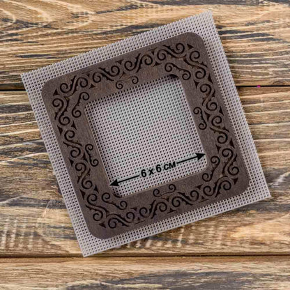 Magnetic Embroidery Hoop - Wooden Cross Stitch Hoop (6x6cm) Wonderland Crafts Hoops - HobbyJobby