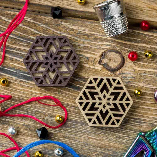 Magnetic Needle Holder - Wooden Needle Minder Wonderland Crafts Needle Minders - HobbyJobby