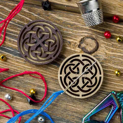 Magnetic Needle Holder - Wooden Needle Minder Wonderland Crafts Needle Minders - HobbyJobby