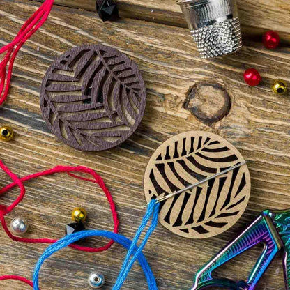 Magnetic Needle Holder - Wooden Needle Minder Wonderland Crafts Needle Minders - HobbyJobby