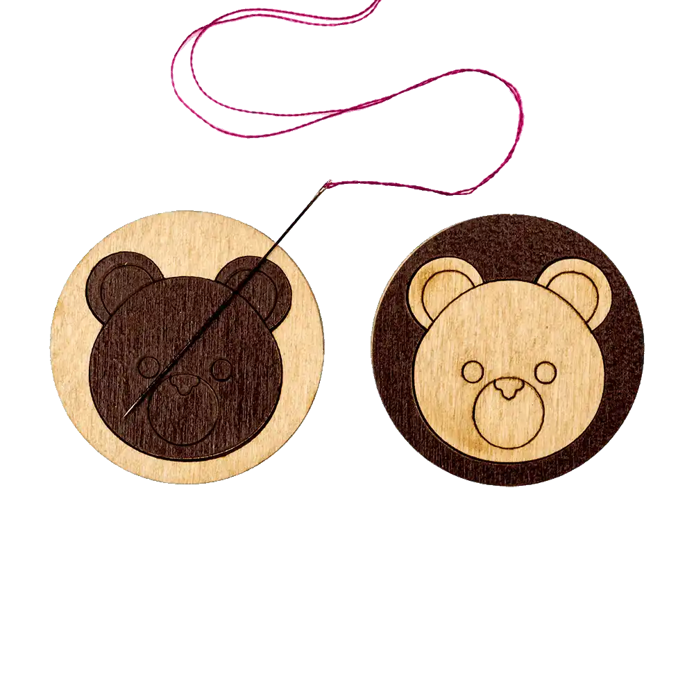 Magnetic Needle Holder - Wooden Needle Minder Wonderland Crafts Needle Minders - HobbyJobby