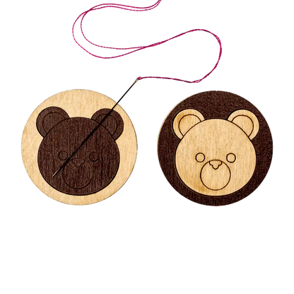 Magnetic Needle Holder - Wooden Needle Minder Wonderland Crafts Needle Minders - HobbyJobby