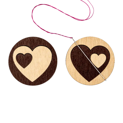 Magnetic Needle Holder - Wooden Needle Minder Wonderland Crafts Needle Minders - HobbyJobby