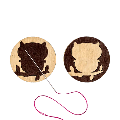 Magnetic Needle Holder - Wooden Needle Minder Wonderland Crafts Needle Minders - HobbyJobby