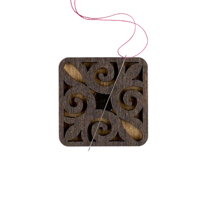 Magnetic Needle Holder - Wooden Needle Minder Wonderland Crafts Needle Minders - HobbyJobby