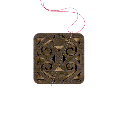 Magnetic Needle Holder - Wooden Needle Minder Wonderland Crafts Needle Minders - HobbyJobby