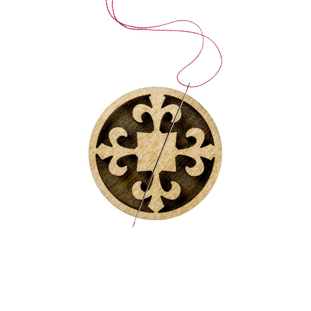 Magnetic Needle Holder - Wooden Needle Minder Wonderland Crafts Needle Minders - HobbyJobby