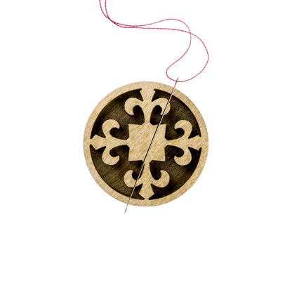 Magnetic Needle Holder - Wooden Needle Minder Wonderland Crafts Needle Minders - HobbyJobby