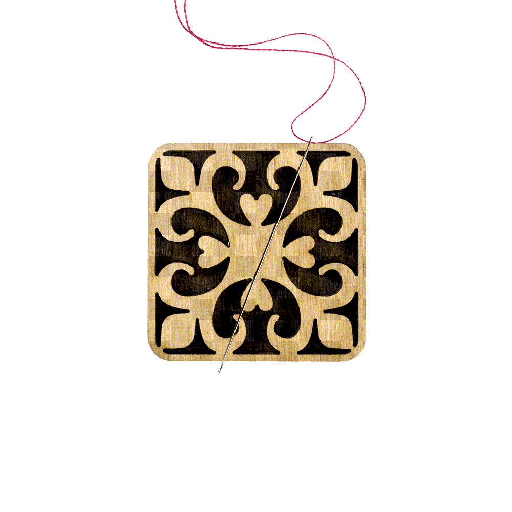 Magnetic Needle Holder - Wooden Needle Minder Wonderland Crafts Needle Minders - HobbyJobby