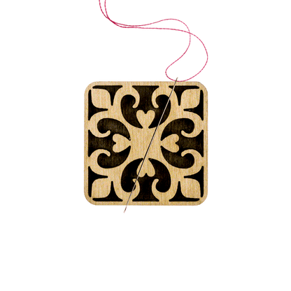 Magnetic Needle Holder - Wooden Needle Minder Wonderland Crafts Needle Minders - HobbyJobby