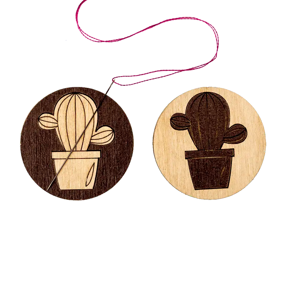 Magnetic Needle Holder - Wooden Needle Minder Wonderland Crafts Needle Minders - HobbyJobby