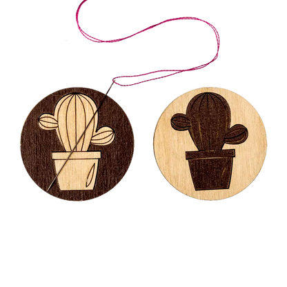 Magnetic Needle Holder - Wooden Needle Minder Wonderland Crafts Needle Minders - HobbyJobby
