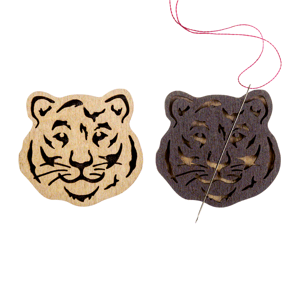 Magnetic Needle Holder - Wooden Needle Minder Wonderland Crafts Needle Minders - HobbyJobby