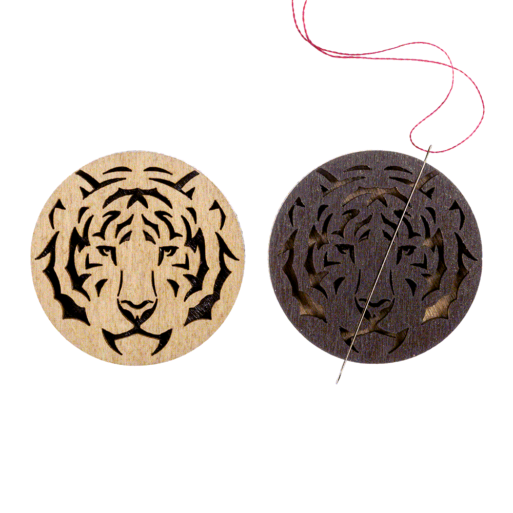 Magnetic Needle Holder - Wooden Needle Minder Wonderland Crafts Needle Minders - HobbyJobby