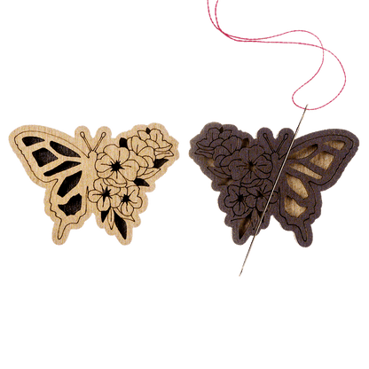 Magnetic Needle Holder - Wooden Needle Minder Wonderland Crafts Needle Minders - HobbyJobby