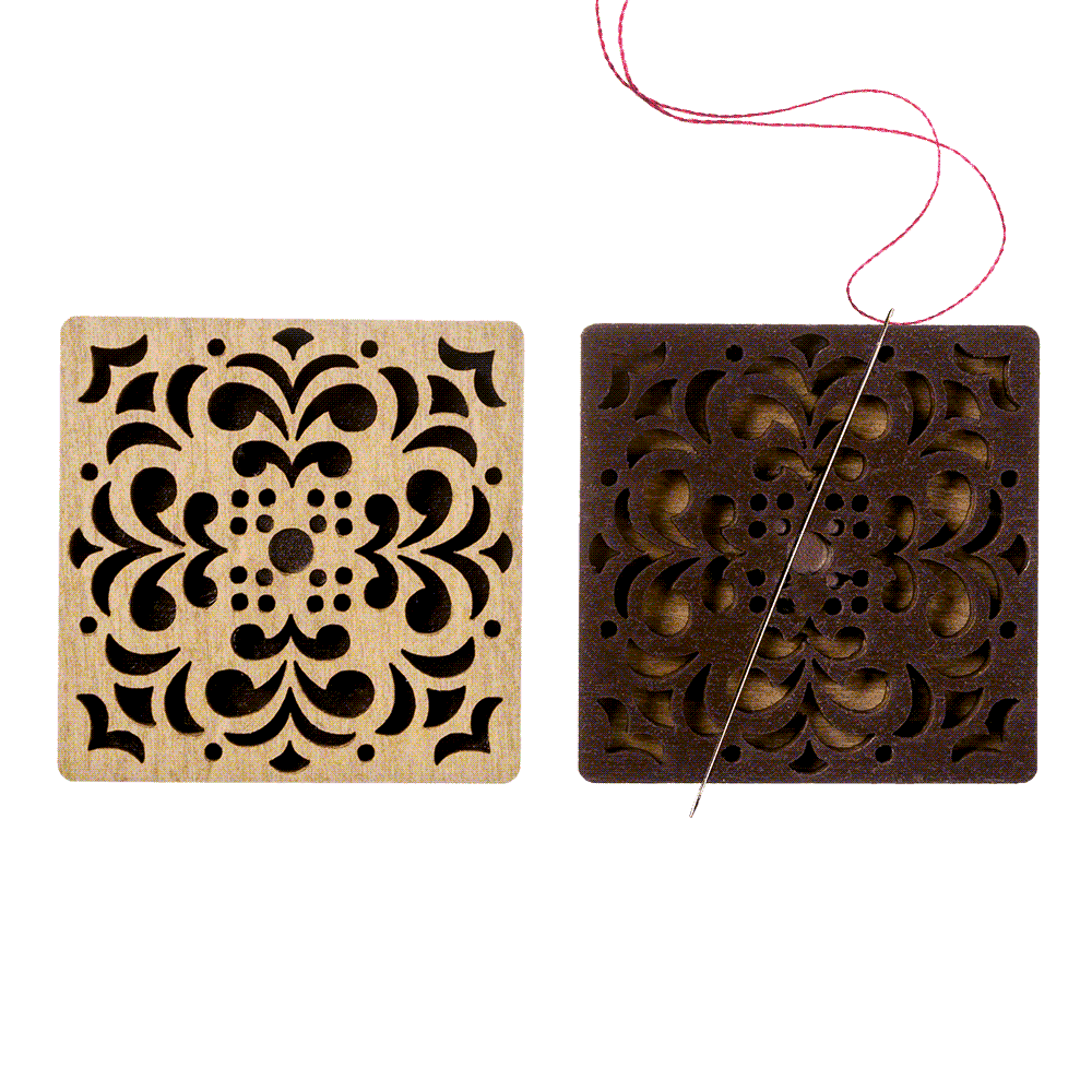 Magnetic Needle Holder - Wooden Needle Minder Wonderland Crafts Needle Minders - HobbyJobby