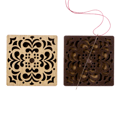 Magnetic Needle Holder - Wooden Needle Minder Wonderland Crafts Needle Minders - HobbyJobby