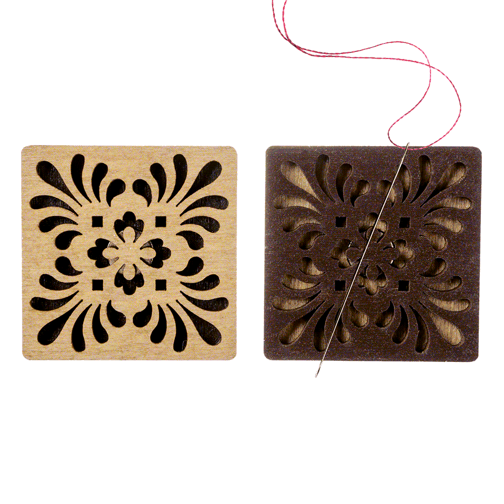 Magnetic Needle Holder - Wooden Needle Minder Wonderland Crafts Needle Minders - HobbyJobby