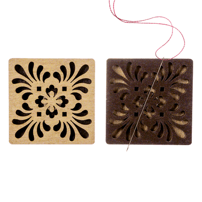 Magnetic Needle Holder - Wooden Needle Minder Wonderland Crafts Needle Minders - HobbyJobby